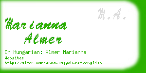 marianna almer business card